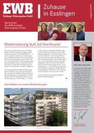 Mieterzeitung 2/2009 - Esslinger Wohnungsbau GmbH