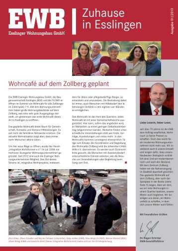 Aktuelle Mieterzeitung 1/2013 - Esslinger Wohnungsbau GmbH