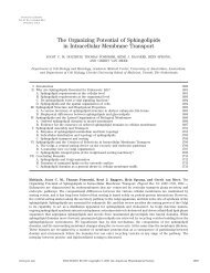 The Organizing Potential of Sphingolipids in Intracellular Membrane ...