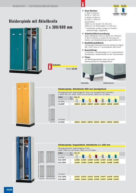 Kapitel H – Hauptkatalog 2010/1