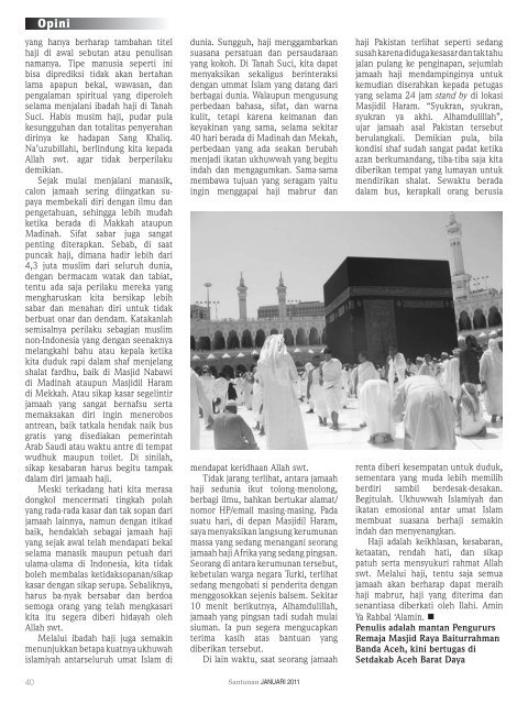 Majalah Santunan edisi Januari 2011 - Kementerian Agama Prov ...