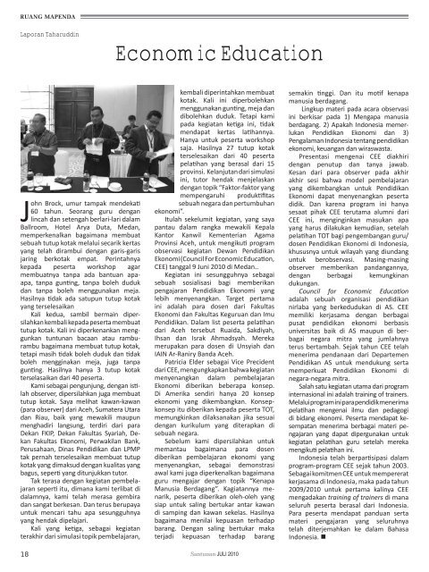 Majalah Santunan edisi Juli 2010 - Kementerian Agama Prov Aceh