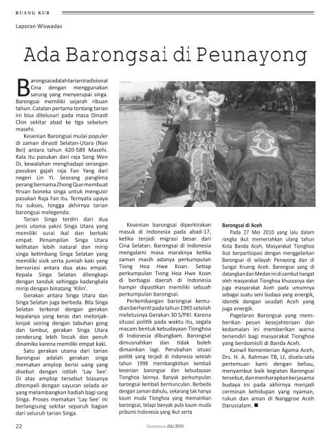 Majalah Santunan edisi Juli 2010 - Kementerian Agama Prov Aceh