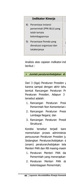 LAKIP Kementerian 2011 Kata Pengantar & Daftar Isi - Ditjen Bimas ...