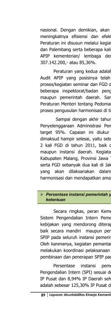 LAKIP Kementerian 2011 Kata Pengantar & Daftar Isi - Ditjen Bimas ...