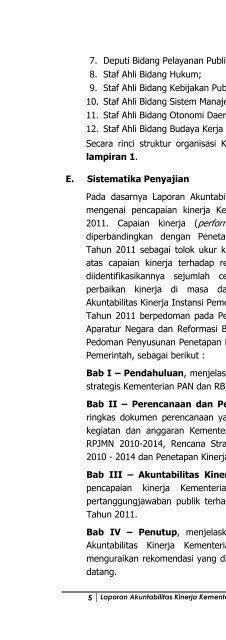 LAKIP Kementerian 2011 Kata Pengantar & Daftar Isi - Ditjen Bimas ...
