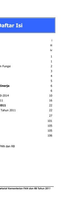 LAKIP Kementerian 2011 Kata Pengantar & Daftar Isi - Ditjen Bimas ...