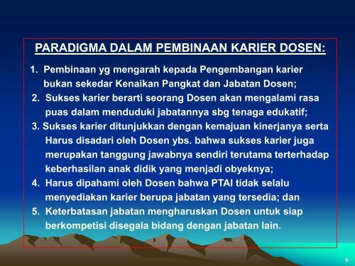 Pembinaan Karir Dosen PTAI - Pendis Kemenag