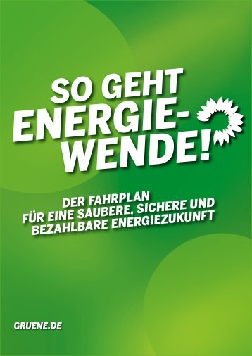 Der grüne Energiefahrplan!
