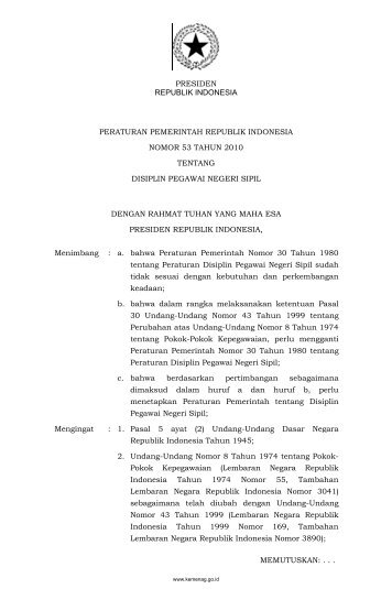 PP No. 53/2010