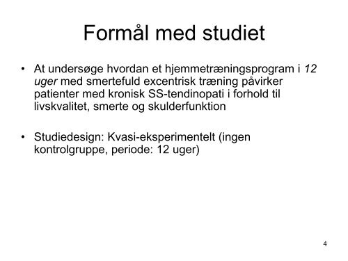 Smertefuld ekscentrisktræning kan forbedre funktion hos patienter ...