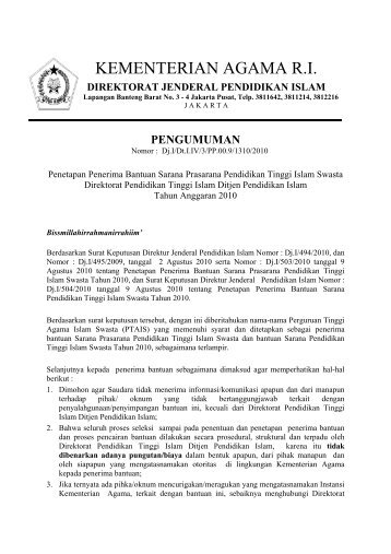 Penerimaan Negara Bukan Pajak (PNBP) Perguruan Tinggi 