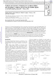 Synthesis and structures of dinuclear low-coordinate lithium and ...