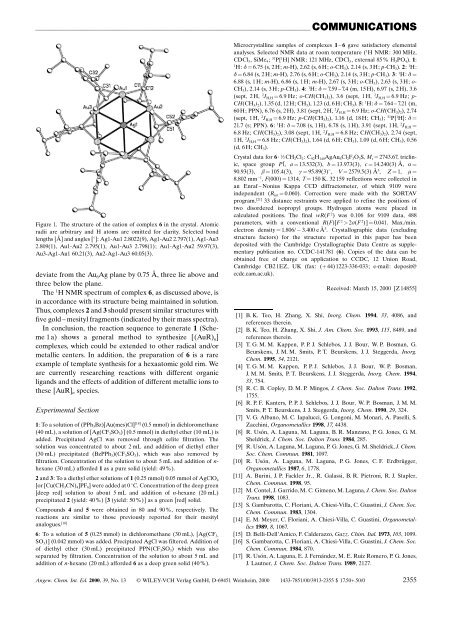 A New, Simple Route to Novel Gold Clusters - Brooklyn College ...