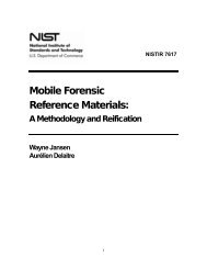 Mobile Forensic Reference Materials - Computer Security Resource ...