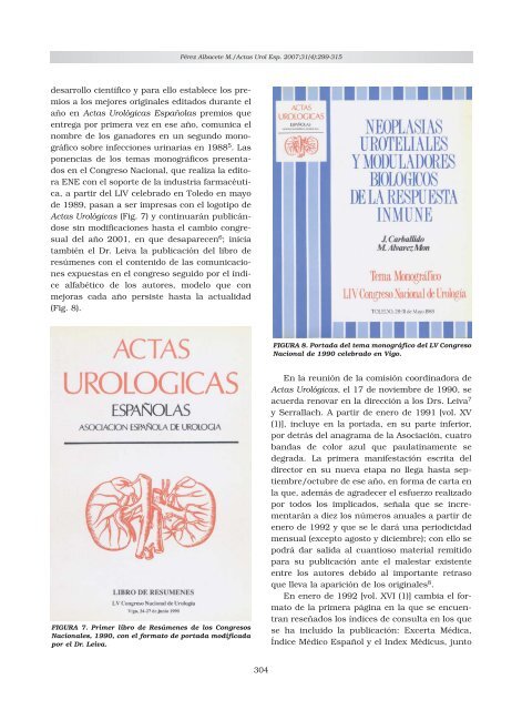 Crónica histórica de ACTAS UROLÓGICAS ... - SciELO España