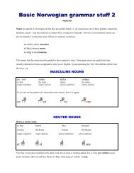 Basic Norwegian grammar stuff 2 - Home