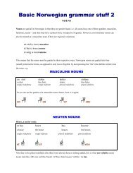 Basic Norwegian grammar stuff 2 - Home