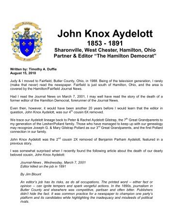 John Knox Aydelott