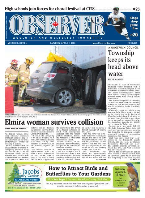 Elmira woman survives collision - ObserverXtra