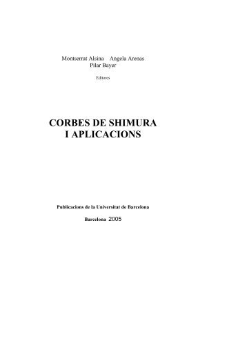 CORBES DE SHIMURA I APLICACIONS - Universitat de Barcelona