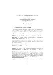 Notes - Departament d'Àlgebra i Geometria - Universitat de Barcelona