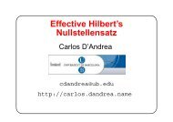 Effective Hilbert's Nullstellensatz