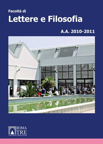 Lettere e Filosofia - Servizio di hosting - Università degli Studi Roma ...