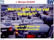 „Warum gibt es so viel Verkehr?“