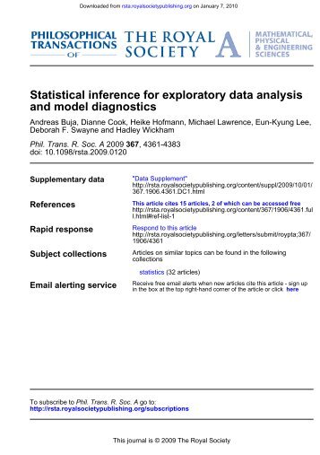 Statistical inference for exploratory data analysis ... - Hadley Wickham