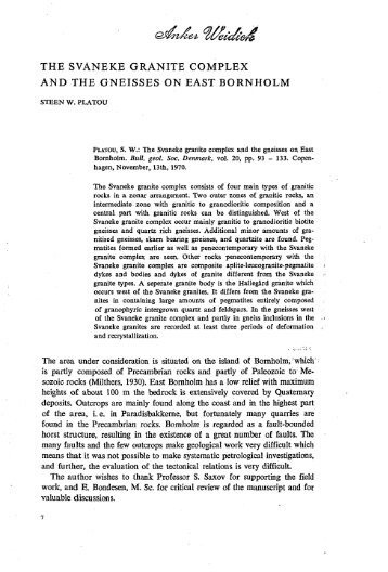 Bulletin of the Geological Society of Denmark, Vol. 20/2 pp. 93-133