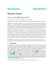 Meander Graphs - Discrete Mathematics & Theoretical Computer ...