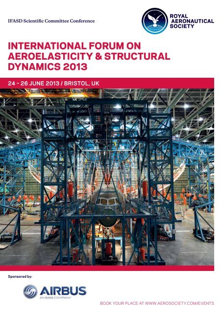InternatIonal Forum on aeroelastIcIty & structural DynamIcs 2013