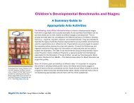 Children's Developmental Benchmarks and Stages