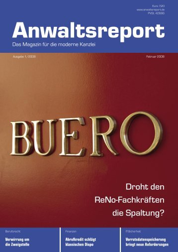 Droht den Reno-Fachkräften die Spaltung? - Anwalt-Suchservice