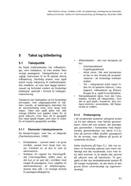 5 Takst og billettering - Institut for Planlægning - Aalborg Universitet