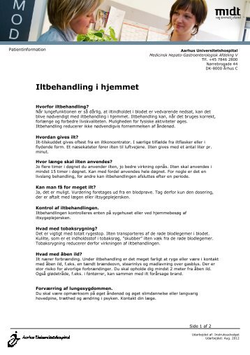 Iltbehandling i hjemmet.pdf - e-Dok - Region Midtjylland