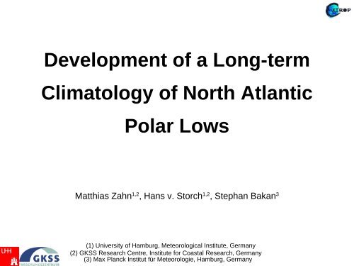 A long-term climatology of North Atlantic Polar Lows - Institute of ...