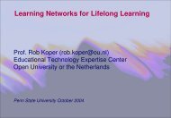 Learning Networks for Lifelong Learning - DSpace at Open Universiteit