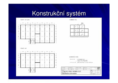 TECHNOLOGIE VÝROBY STAVEBNÍCH DÍLCŮ