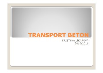 TRANSPORT BETON