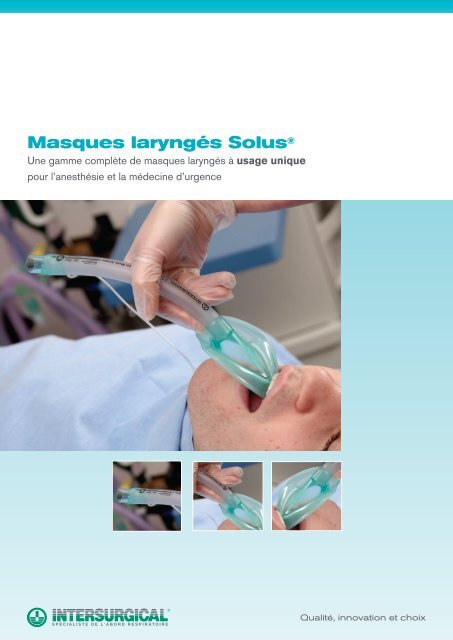 Masques laryngés Solus® - Intersurgical