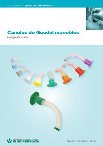 Canules de Guedel monobloc - Intersurgical