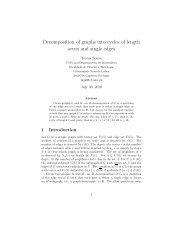 Decomposition of graphs into cycles of length seven and single edges