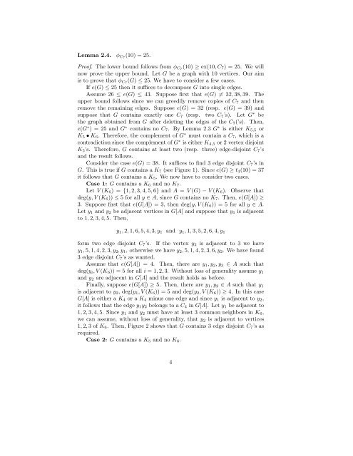 Decomposition of graphs into cycles of length seven and single edges