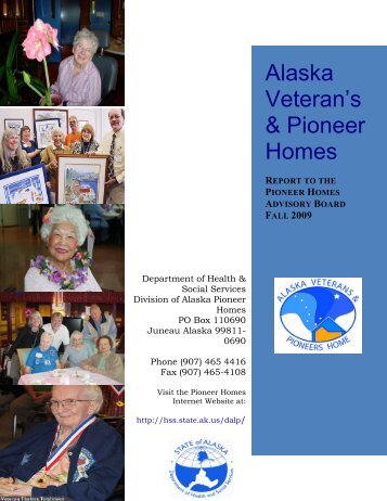 Alaska Pioneer Homes Advisory Board Report - Fall 2009