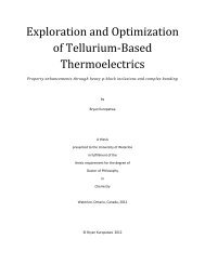 Exploration and Optimization of Tellurium‐Based Thermoelectrics