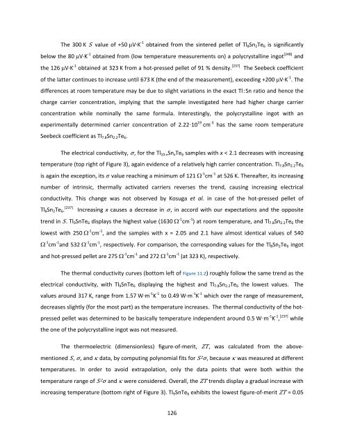 Exploration and Optimization of Tellurium‐Based Thermoelectrics