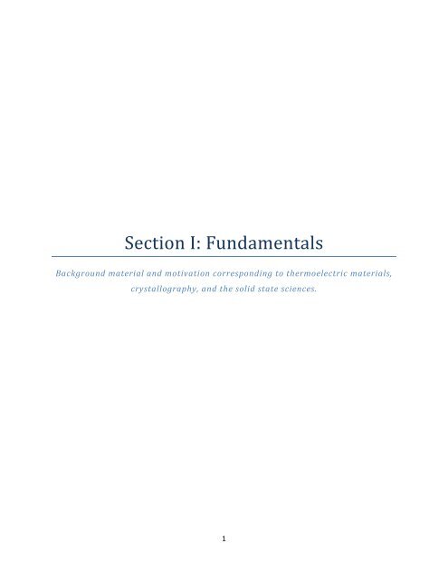 Exploration and Optimization of Tellurium‐Based Thermoelectrics