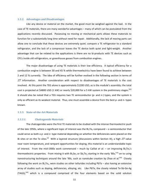 Exploration and Optimization of Tellurium‐Based Thermoelectrics